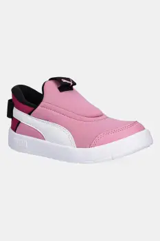 Puma sneakers pentru copii Courtflex v3 SLIPTECH PS culoarea roz, 399734 imagine