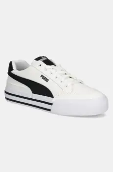 Puma tenisi copii Court Classic Vulc FS JR culoarea alb imagine