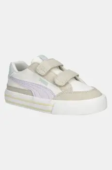 Puma tenisi copii Court Classic Vulc FS V PS culoarea bej imagine