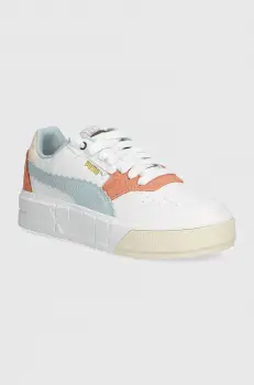 Puma tenisi din piele copii Cali Court Offside culoarea alb, 397921 imagine