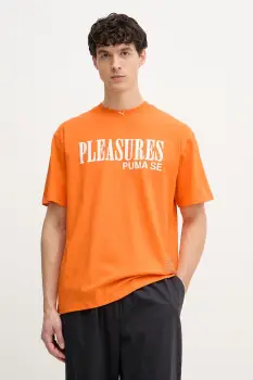 Puma tricou barbatesc din bumbac PUMA x PLEASURES Typo Tee imagine