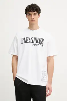 Puma tricou barbatesc din bumbac PUMA x PLEASURES Typo Tee imagine