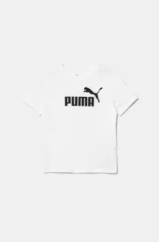 Puma tricou copii ESS No. 1 Logo Tee culoarea alb, 684892 imagine