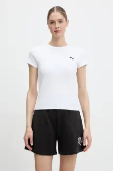 Puma tricou culoarea alb, 629766 imagine