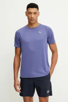 Puma tricou culoarea violet, uni, 526629 imagine