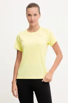 Puma tricou de antrenament culoarea galben, 526578 imagine