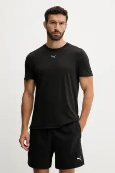 Puma tricou de antrenament culoarea negru, uni, 527593 imagine