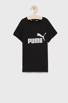 Puma Tricou de bumbac pentru copii culoarea negru imagine