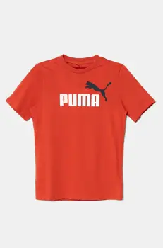 Puma tricou de bumbac pentru copii ESS 2 COLOR No.1 Logo Tee culoarea rosu, cu imprimeu, 685778 imagine