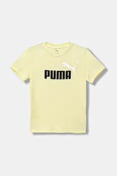 Puma tricou de bumbac pentru copii ESS 2 COLOR No.1 Logo Tee culoarea verde, cu imprimeu, 685778 imagine