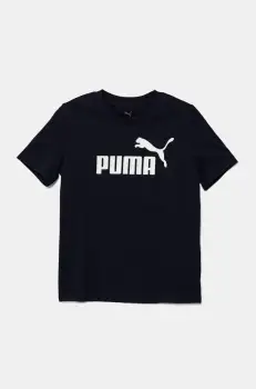 Puma tricou de bumbac pentru copii ESS No. 1 Logo Tee culoarea bleumarin, cu imprimeu, 684906 imagine