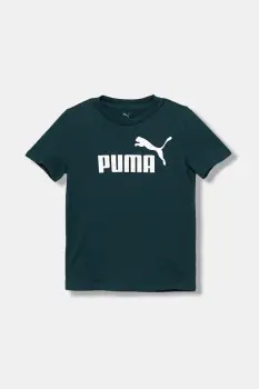 Puma tricou de bumbac pentru copii ESS No. 1 Logo Tee culoarea negru, cu imprimeu, 684906 imagine