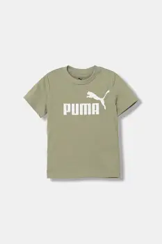 Puma tricou de bumbac pentru copii ESS No. 1 Logo Tee culoarea negru, cu imprimeu, 684906 imagine