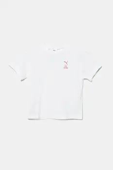 Puma tricou de bumbac pentru copii HELLO KITTY & FRIENDS Relaxed Graphic Tee culoarea alb, 630062 imagine