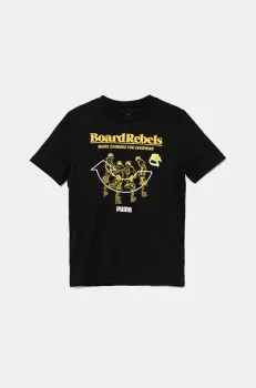 Puma tricou de bumbac pentru copii MID90S Graphic Tee I culoarea negru, cu imprimeu, 685144 imagine