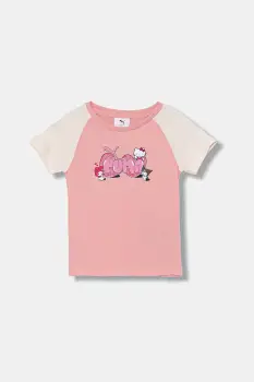 Puma tricou de bumbac pentru copii PUMA X HELLO KITTY & FRIENDS Slim Tee culoarea roz, 632391 imagine
