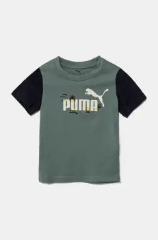 Puma tricou de bumbac pentru copii SANDY ADVENTURES Tee culoarea verde, cu imprimeu, 685155 imagine