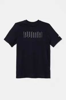 Puma tricou de bumbac pentru copii SPORT Graphic Tee culoarea bleumarin, cu imprimeu, 685850 imagine