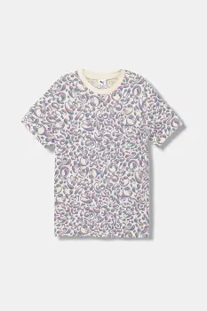 Puma tricou de bumbac pentru copii TWEENERVERSE AOP Tee G culoarea violet, 688500 imagine