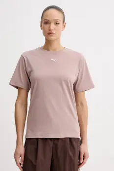 Puma tricou de dama din bumbac Essential Relaxed imagine