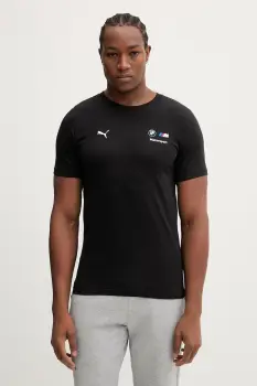 Puma tricou din bumbac BMW Essential Logo imagine