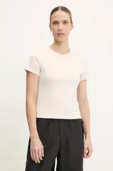 Puma tricou din bumbac culoarea bej, 684982 imagine