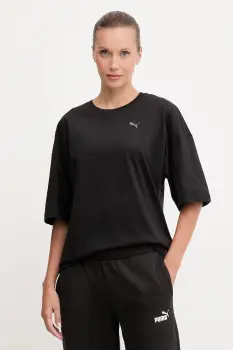 Puma tricou din bumbac culoarea negru, 688148 imagine