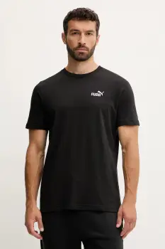 Puma tricou din bumbac culoarea turcoaz, cu imprimeu, 684717 imagine