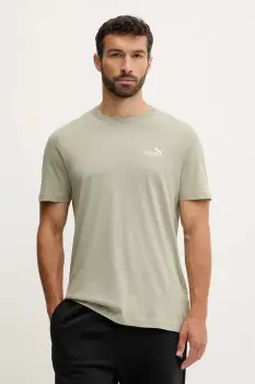 Puma tricou din bumbac culoarea turcoaz, cu imprimeu, 684717 imagine