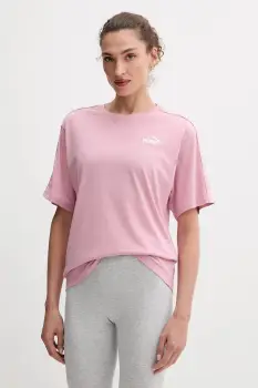 Puma tricou din bumbac culoarea violet, 685009 imagine