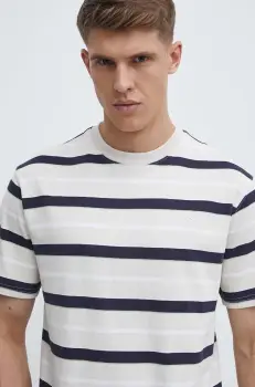 Puma tricou din bumbac MMQ barbati, culoarea bej, modelator, 624015 imagine