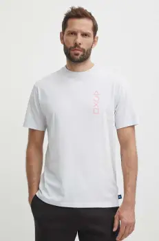 Puma tricou din bumbac PUMA X PLAYSTATION barbati, culoarea gri, cu imprimeu, 624694 imagine