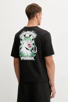Puma tricou din bumbac PUMA x RIPNDIP culoarea negru, cu imprimeu, 632413 imagine