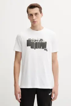 Puma tricou din bumbac PUMA x SQUID GAME culoarea bej, cu imprimeu, 630706 imagine