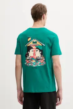 Puma tricou din bumbac PUMA x SQUID GAME culoarea verde, cu imprimeu, 630706 imagine