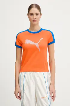 Puma tricou PUMA x FENTY culoarea portocaliu, 636184 imagine
