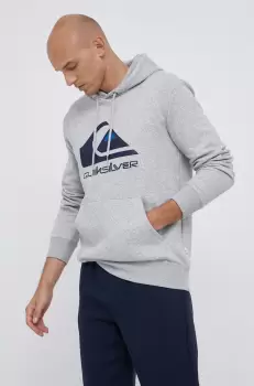Quiksilver Bluza barbati, culoarea gri, cu imprimeu imagine