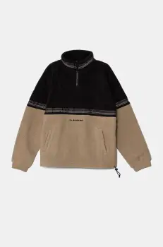 Quiksilver bluza copii TAKE US BACK BLOCK POLAR culoarea bej, neted, EQBFT03897 imagine