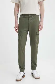 Quiksilver pantaloni barbati, culoarea verde imagine