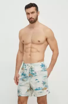 Quiksilver pantaloni scurti de baie culoarea bej imagine
