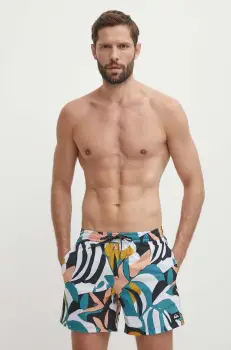 Quiksilver pantaloni scurti de baie culoarea roz imagine