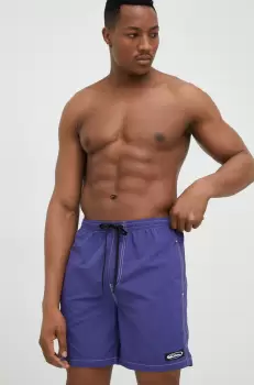 Quiksilver pantaloni scurti de baie culoarea violet imagine