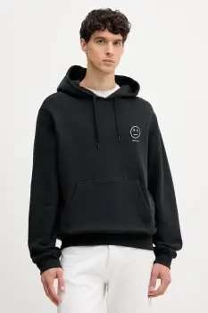 Rag & Bone bluza culoarea negru, cu gluga, cu imprimeu, RF7025FT2GM imagine