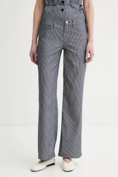 Rag & Bone pantaloni de dama din bumbac imagine