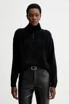 Rag & Bone pulover de casmir culoarea negru, cu turtleneck, RG6325F6MCA imagine