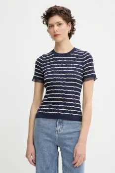 Rag & Bone tricou culoarea bleumarin, WAS25P025UG25 imagine
