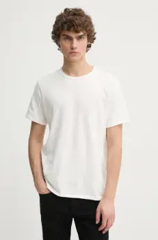 Rag & Bone tricou din bumbac barbati, culoarea alb, neted, M000T046G imagine