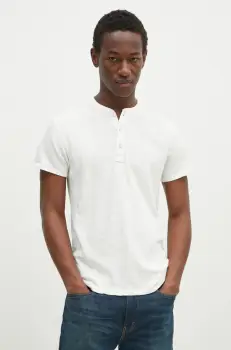 Rag & Bone tricou din bumbac barbati, culoarea alb, uni, M000T996G imagine