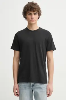 Rag & Bone tricou din bumbac barbati, culoarea negru, neted, M000T096G imagine