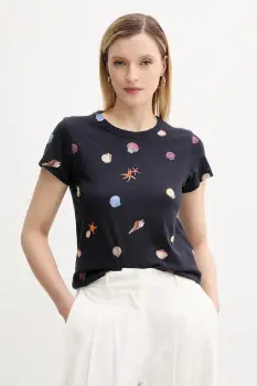 Rag & Bone tricou din bumbac culoarea bleumarin, WCC25PT016CH16 imagine